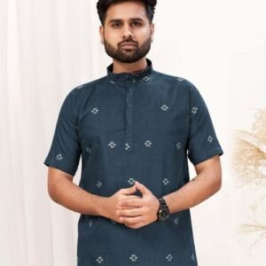 TRENDY COUPLE MATCHING PRINTED SHORT KURTA & TOP SET