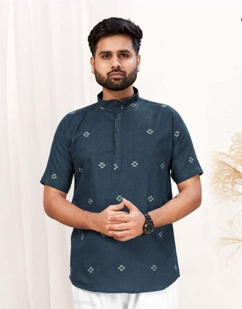 TRENDY COUPLE MATCHING PRINTED SHORT KURTA & TOP SET