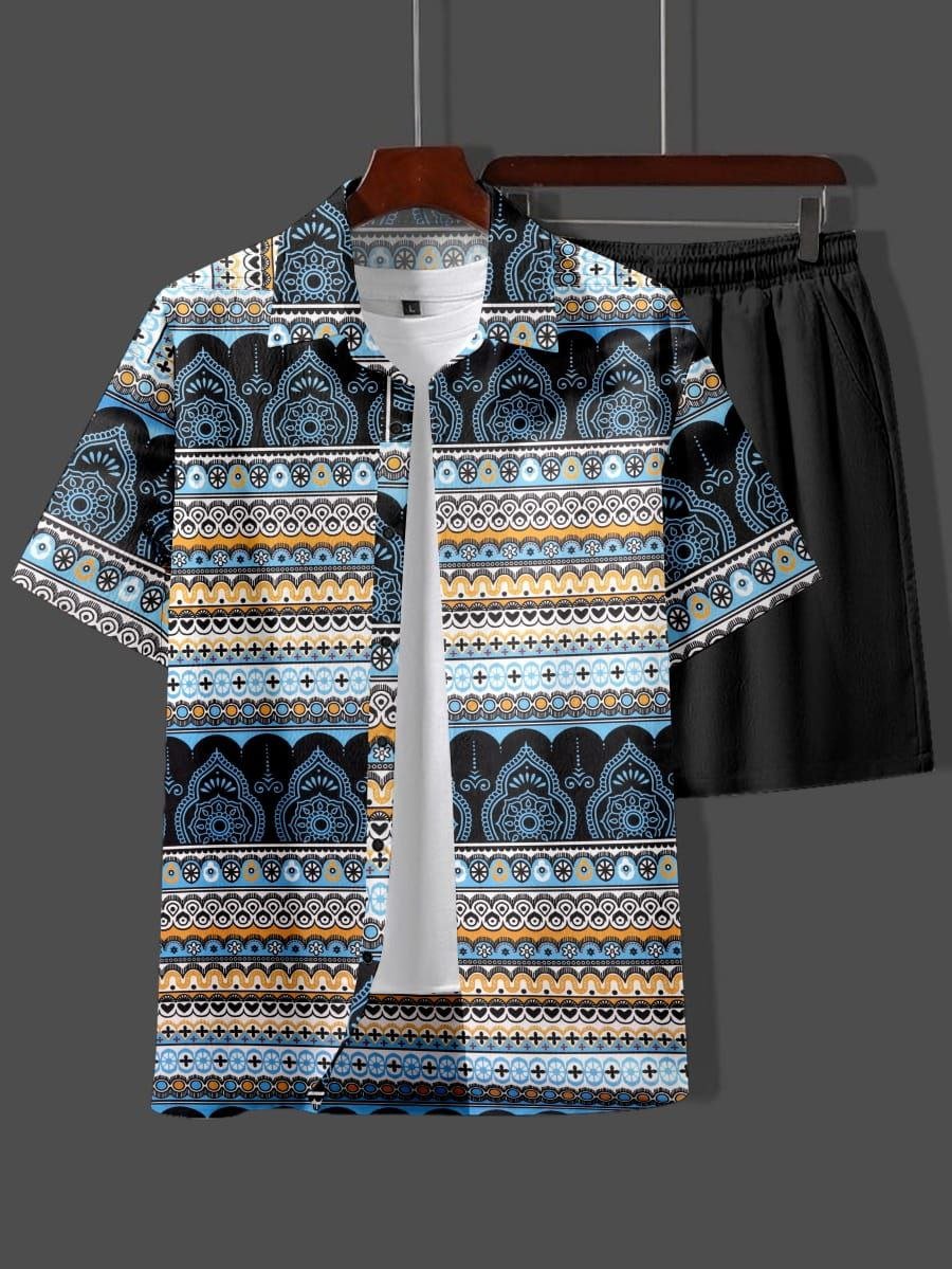SPECIAL SUMMER MEN'S DIGITAL PRINTED BEACH AND NIGHT WEAR